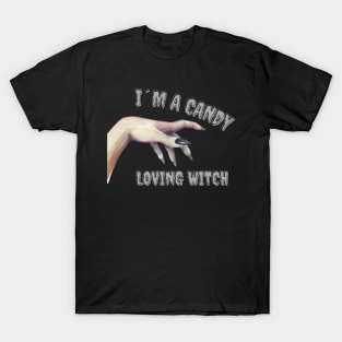 Spooky 'I'm a Candy Loving Witch' Halloween T-Shirt